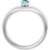 Natural Blue Zircon | Pear | 6 x 4mm