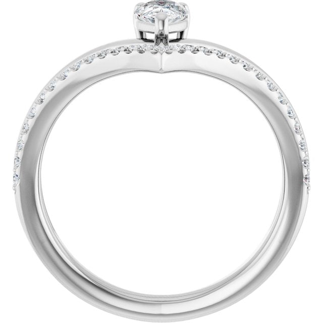 Natural White Sapphire | Pear | 6 x 4mm