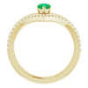 Natural Emerald | Pear | 6 x 4mm | Lab-Grown Emerald | Pear | 6 x 4mm
