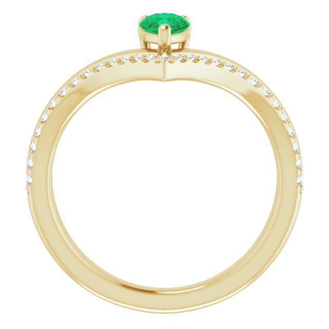 Natural Emerald | Pear | 6 x 4mm | Lab-Grown Emerald | Pear | 6 x 4mm