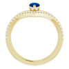 Natural Blue Sapphire | Pear | 6 x 4mm | Lab-Grown Blue Sapphire | Pear | 6 x 4mm