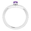 Natural Amethyst | Pear | 6 x 4mm