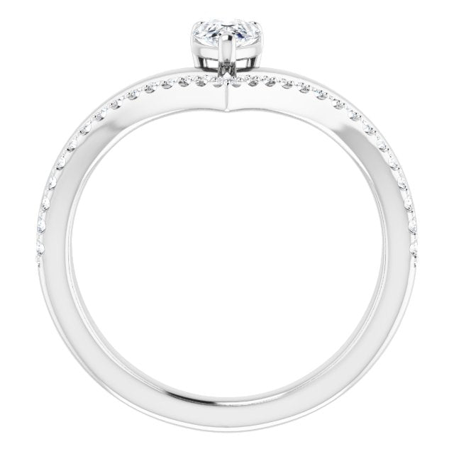 Natural White Sapphire | Pear | 6 x 4mm