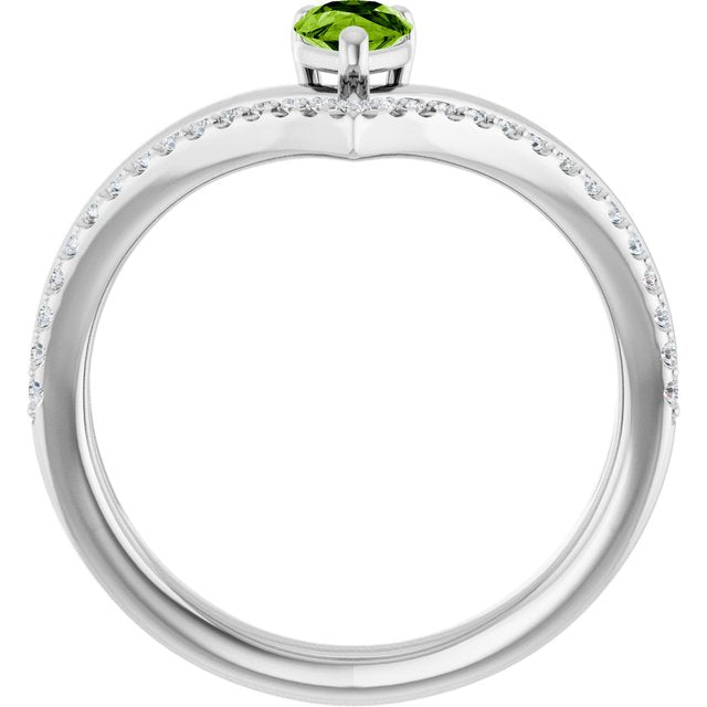 Natural Peridot | Pear | 6 x 4mm
