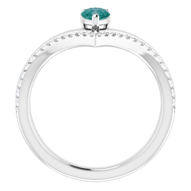 Lab-Grown Alexandrite | Pear | 6 x 4mm