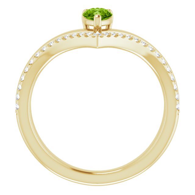 Natural Peridot | Pear | 6 x 4mm