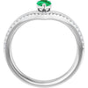 Lab-Grown Emerald | Pear | 6 x 4mm