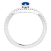 Natural Blue Sapphire | Pear | 6 x 4mm | Lab-Grown Blue Sapphire | Pear | 6 x 4mm