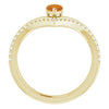 Natural Citrine | Pear | 6 x 4mm