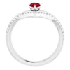 Natural Ruby | Pear | 6 x 4mm | Lab-Grown Ruby | Pear | 6 x 4mm