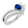 Natural Blue Sapphire | Pear | 6 x 4mm
