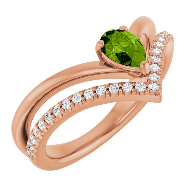 Natural Peridot | Pear | 6 x 4mm