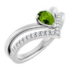 Natural Peridot | Pear | 6 x 4mm