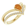 Natural Citrine | Pear | 6 x 4mm