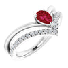 Natural Ruby | Pear | 6 x 4mm | Lab-Grown Ruby | Pear | 6 x 4mm
