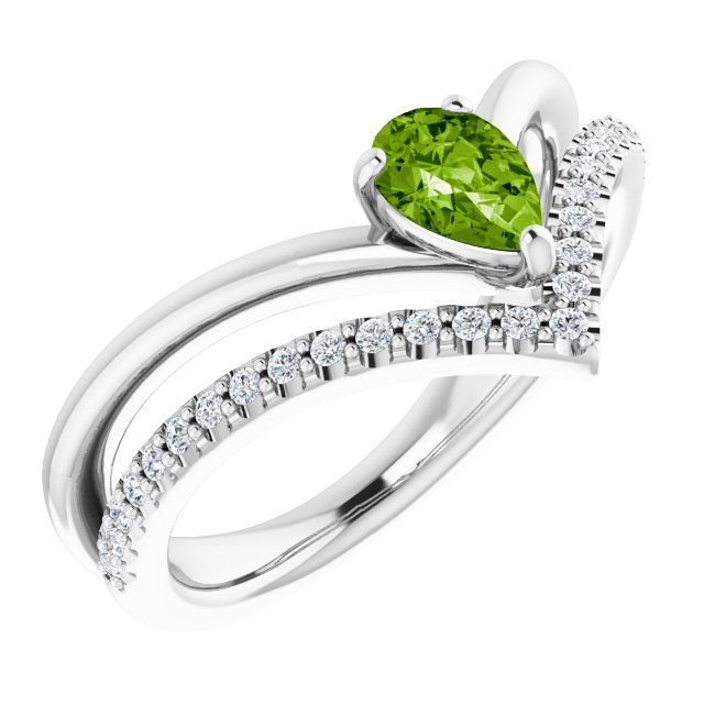 Natural Peridot | Pear | 6 x 4mm