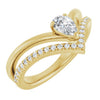 Natural White Sapphire | Pear | 6 x 4mm