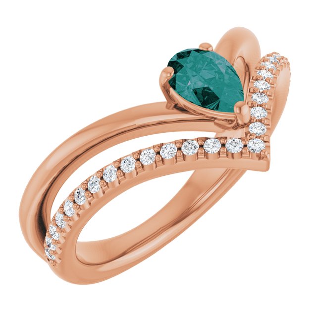 Lab-Grown Alexandrite | Pear | 6 x 4mm