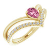 Natural Pink Tourmaline | Pear | 6 x 4mm