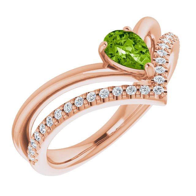 Natural Peridot | Pear | 6 x 4mm
