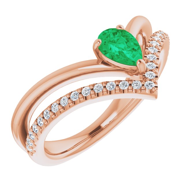 Natural Emerald | Pear | 6 x 4mm | Lab-Grown Emerald | Pear | 6 x 4mm