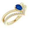 Natural Blue Sapphire | Pear | 6 x 4mm | Lab-Grown Blue Sapphire | Pear | 6 x 4mm