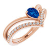 Natural Blue Sapphire | Pear | 6 x 4mm | Lab-Grown Blue Sapphire | Pear | 6 x 4mm