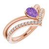 Natural Amethyst | Pear | 6 x 4mm
