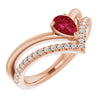 Natural Ruby | Pear | 6 x 4mm | Lab-Grown Ruby | Pear | 6 x 4mm
