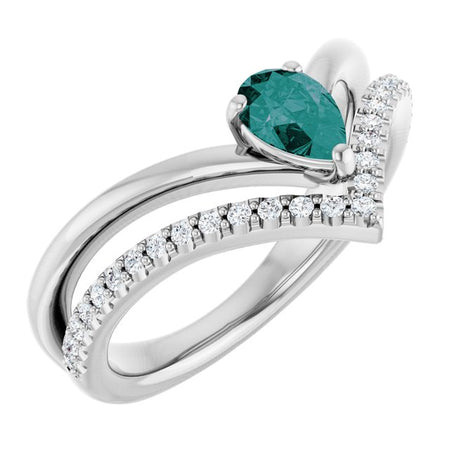 Lab-Grown Alexandrite | Pear | 6 x 4mm