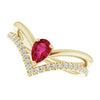 Natural Ruby | Pear | 6 x 4mm | Lab-Grown Ruby | Pear | 6 x 4mm