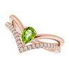 Natural Peridot | Pear | 6 x 4mm