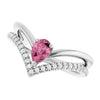 Natural Pink Tourmaline | Pear | 6 x 4mm