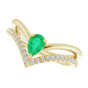 Natural Emerald | Pear | 6 x 4mm | Lab-Grown Emerald | Pear | 6 x 4mm