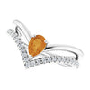 Natural Citrine | Pear | 6 x 4mm