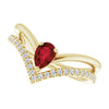 Natural Mozambique Garnet | Pear | 6 x 4mm