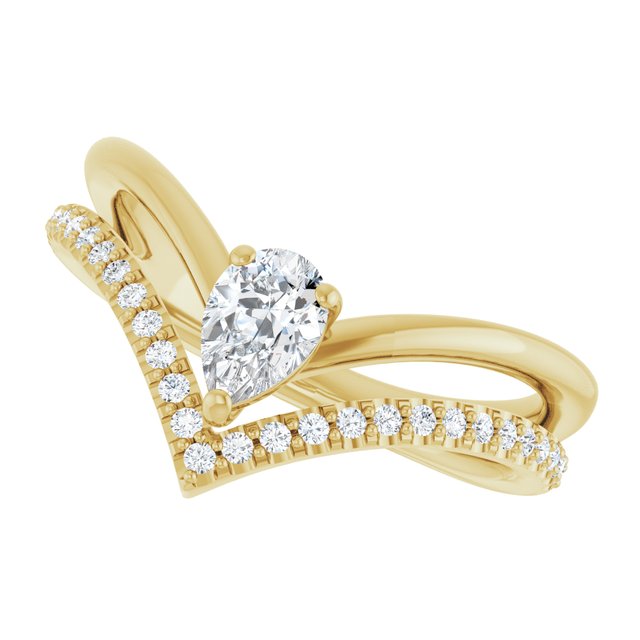Natural White Sapphire | Pear | 6 x 4mm