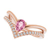 Natural Pink Tourmaline | Pear | 6 x 4mm