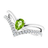 Natural Peridot | Pear | 6 x 4mm