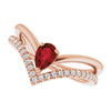 Natural Mozambique Garnet | Pear | 6 x 4mm