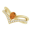 Natural Citrine | Pear | 6 x 4mm