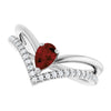 Natural Mozambique Garnet | Pear | 6 x 4mm