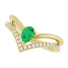 Lab-Grown Emerald | Pear | 6 x 4mm