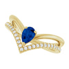 Lab-Grown Blue Sapphire | Pear | 6 x 4mm