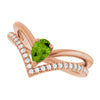 Natural Peridot | Pear | 6 x 4mm