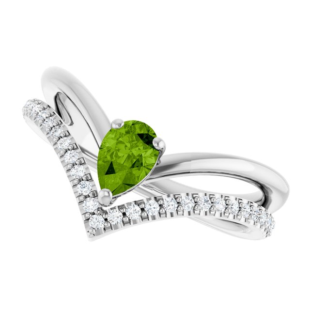 Natural Peridot | Pear | 6 x 4mm
