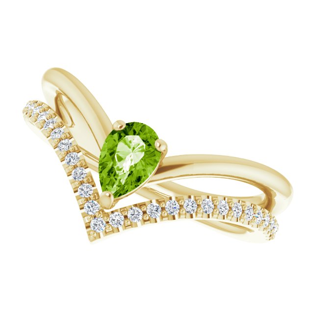 Natural Peridot | Pear | 6 x 4mm