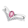 Natural Pink Tourmaline | Pear | 6 x 4mm