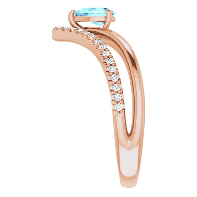 Natural Aquamarine | Pear | 6 x 4mm