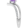 Natural Amethyst | Pear | 6 x 4mm